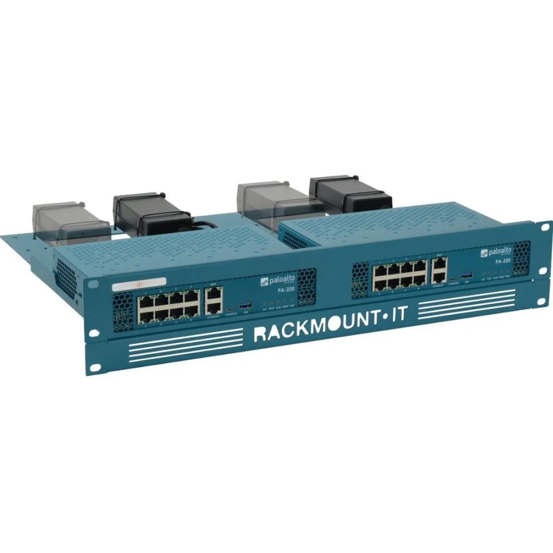 Rackmount.IT, LLC Rackmount.IT, LLC RM-PA-T3 2U 19" Azure Blue server rack shelf — product photo