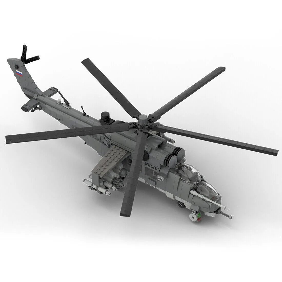 ZITIANYOUBUILD ZITIANYOUBUILD MOC-97659 Mil Mi-35 HIND 1084 Parts Educational Building Set — product photo