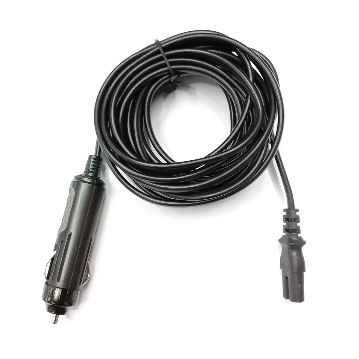 Red silicone 12V/24V car power cord 1.5m coiled