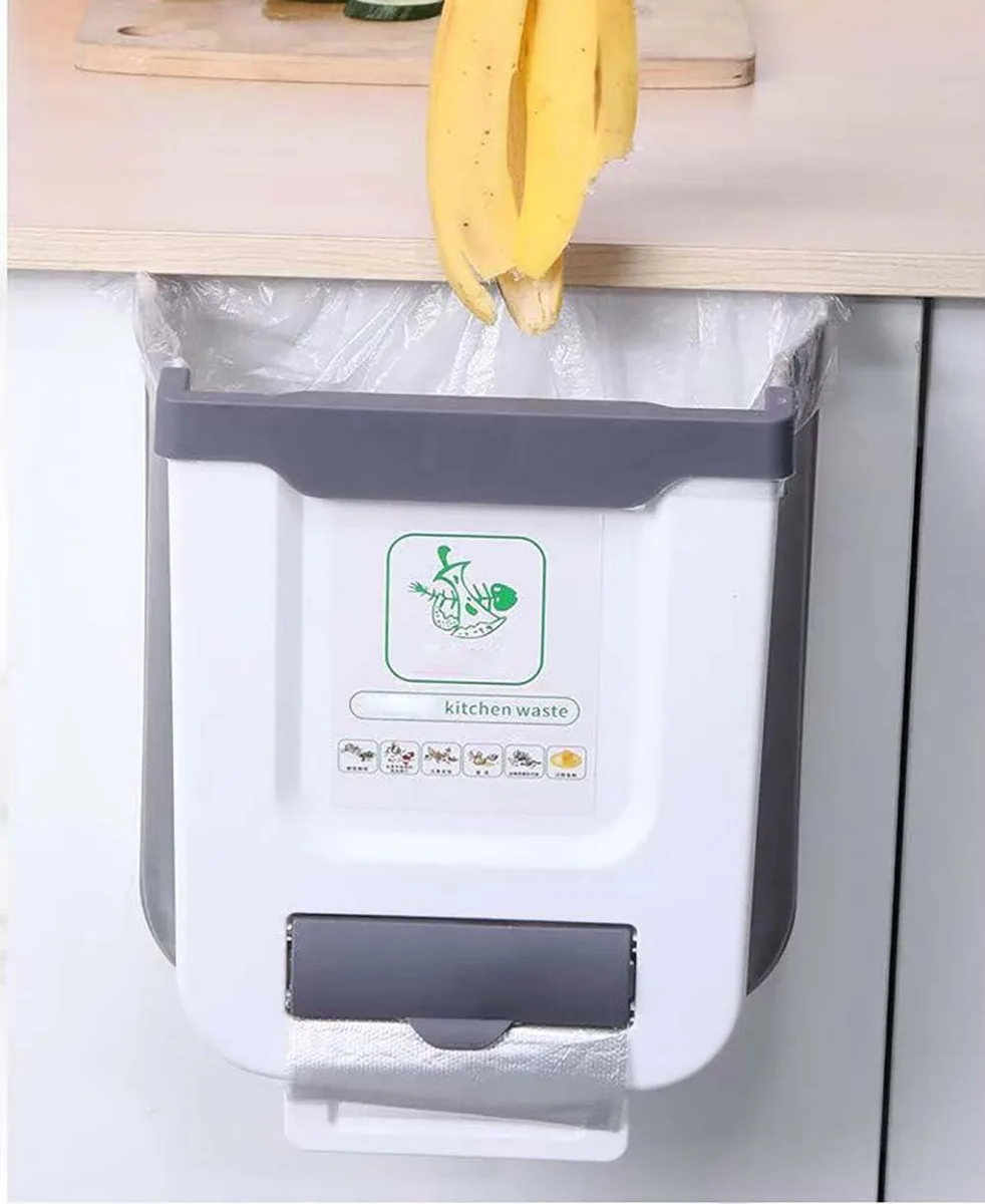  kamuavni cfljtxh-1 2.6 gal Collapsible Hanging Garbage Can 12 Pack White — product photo