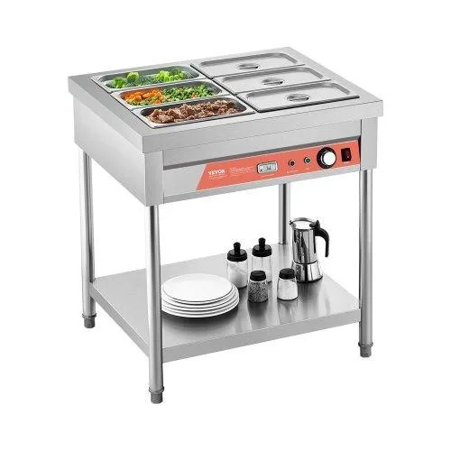 VEVOR VEVOR 6-Pan Commercial Food Warmer 1500W Stainless Steel — product photo