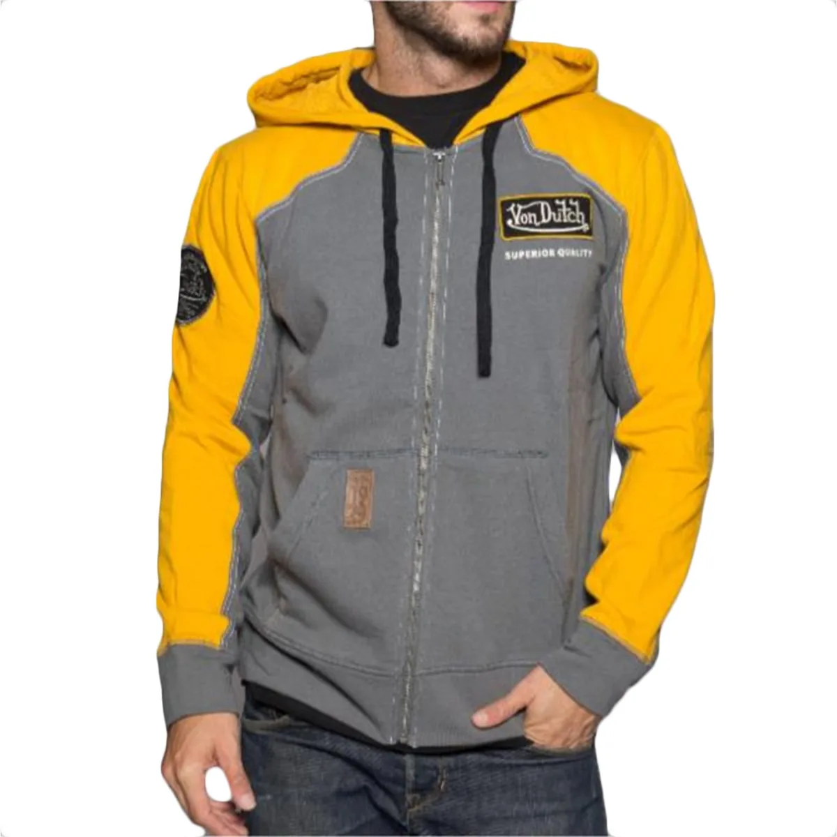 Von Dutch Von Dutch VONDUTCH-ZH Zip Up Hoodie Charcoal XL — product photo