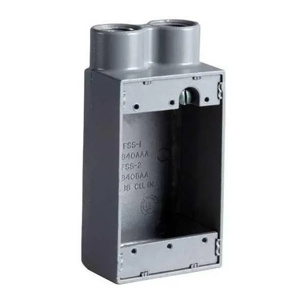 Hubbell Incorporated Hubbell Incorporated KILLARK FSS-2 Electrical Box 3/4" Hub Shallow 2.87" W — product photo