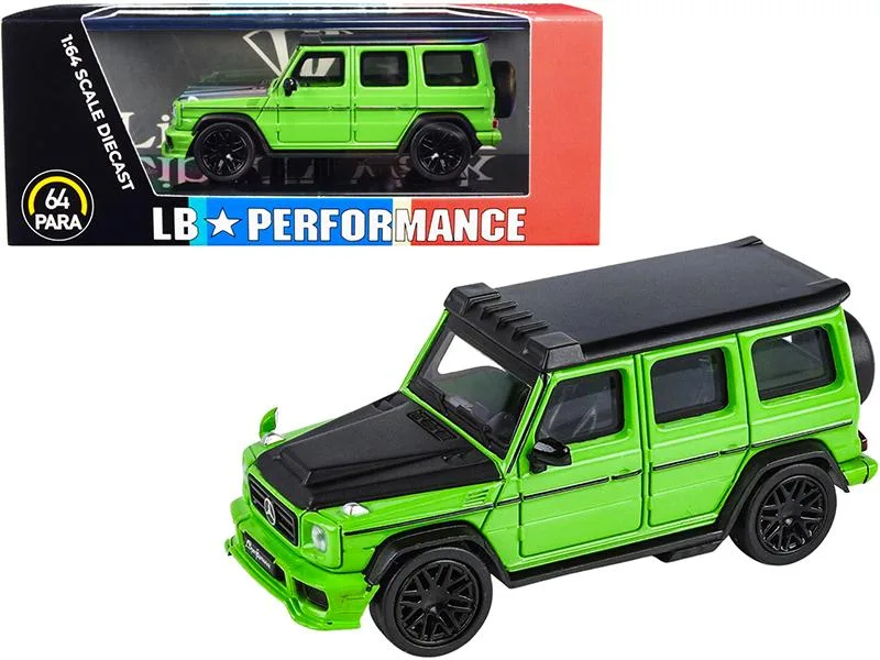 Paragon Paragon Mercedes-AMG G 63 LBWK Alien Green Matt Black LB Performance 1/64 Diecast Vehicle — product photo
