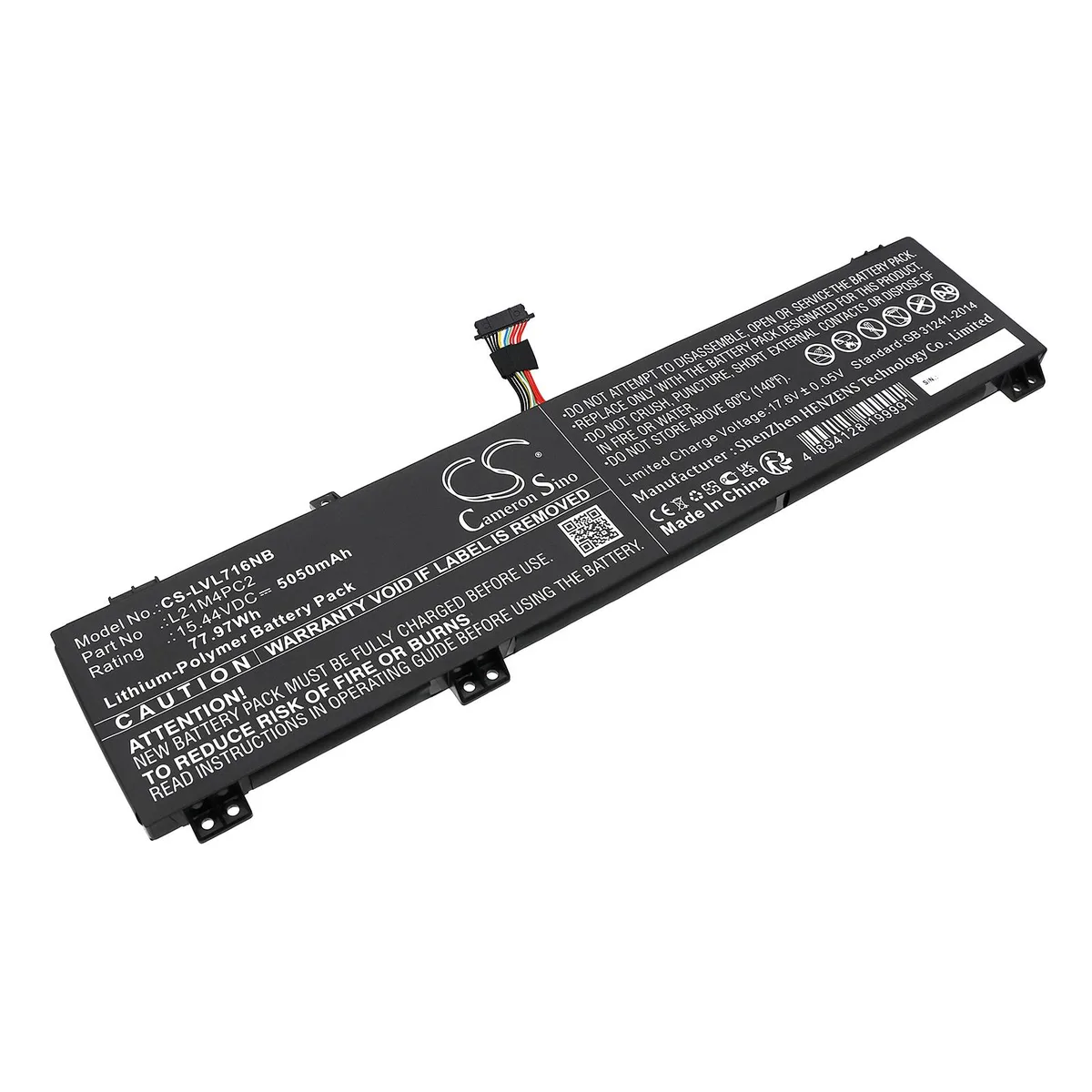 Cameron &amp; Co Cameron &amp; Co DS-CS-LVL716NB laptop battery 5.05 Ah 15.44V — product photo