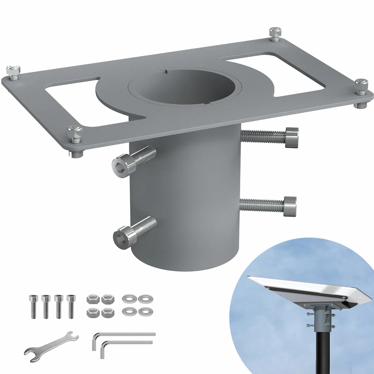 VIVO VIVO Pole Adapter for Starlink 2.7 in Pole Steel 5.2 lbs — product photo