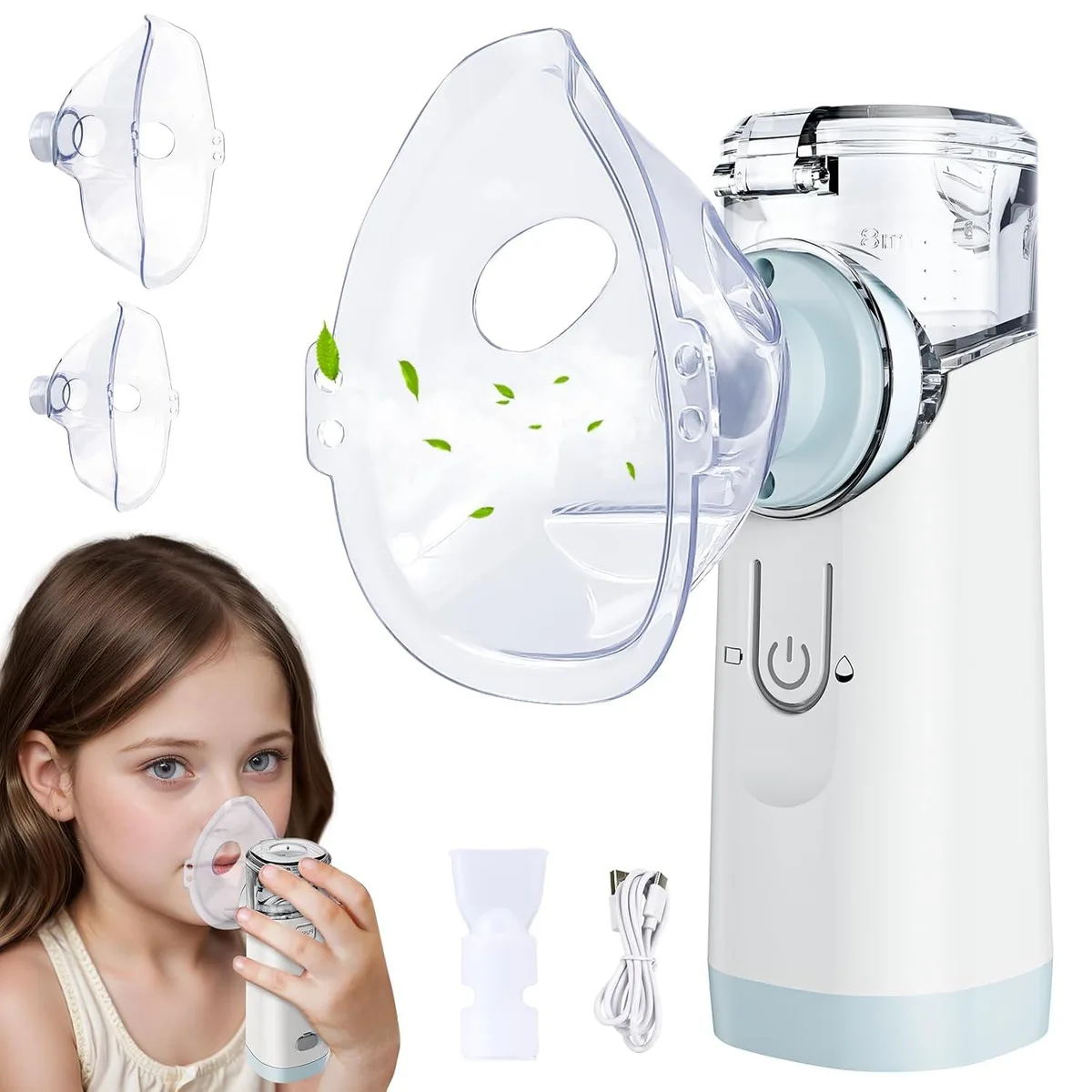 Belifu Belifu Standard Mesh Nebulizer White Green 800mAh  — product photo