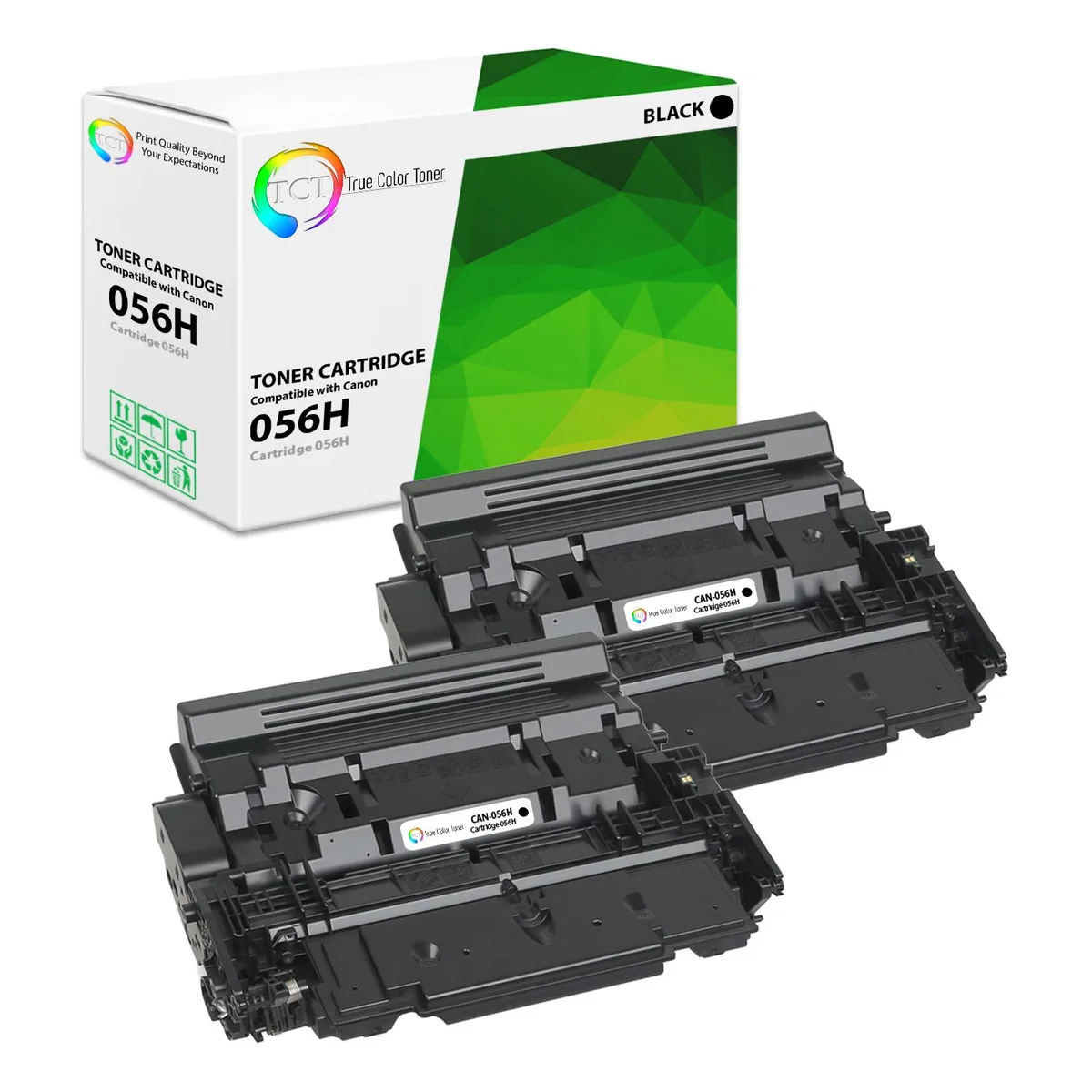 TCT TCT 056H Black Toner Cartridge 2 Pack 21000 Pages — product photo