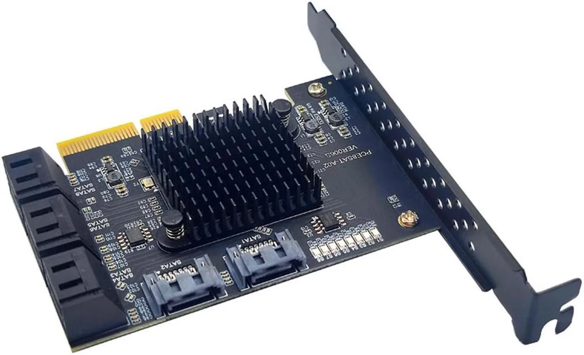 Vszerda Vszerda 8 Port SATA PCIe Card ASM1166 6 Gbps — product photo