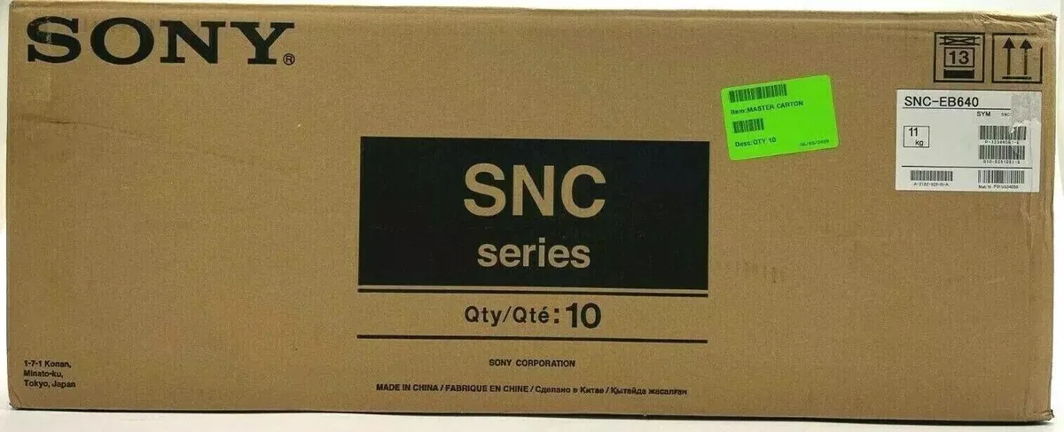 Sony Sony SNC-EB640 1080p IP Box Security Camera Lot of 10 — product photo
