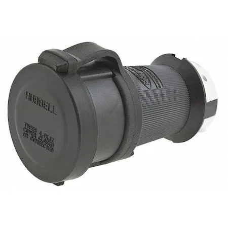 Hubbell Incorporated Hubbell HBL2513SW 20A Watertight Locking Connector 4P 5W video accessory — product photo