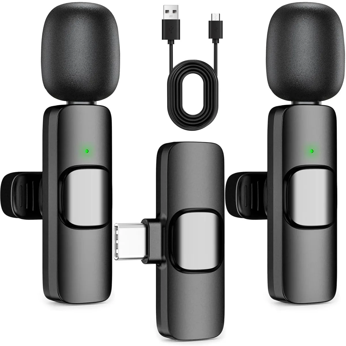  HONGJIEYUAN K8 Wireless Lavalier Microphone — product photo