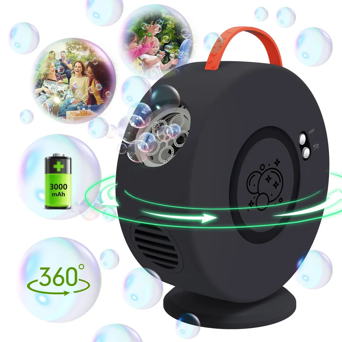 Bubble Machine 360° Blower Outdoor Toy — product photo