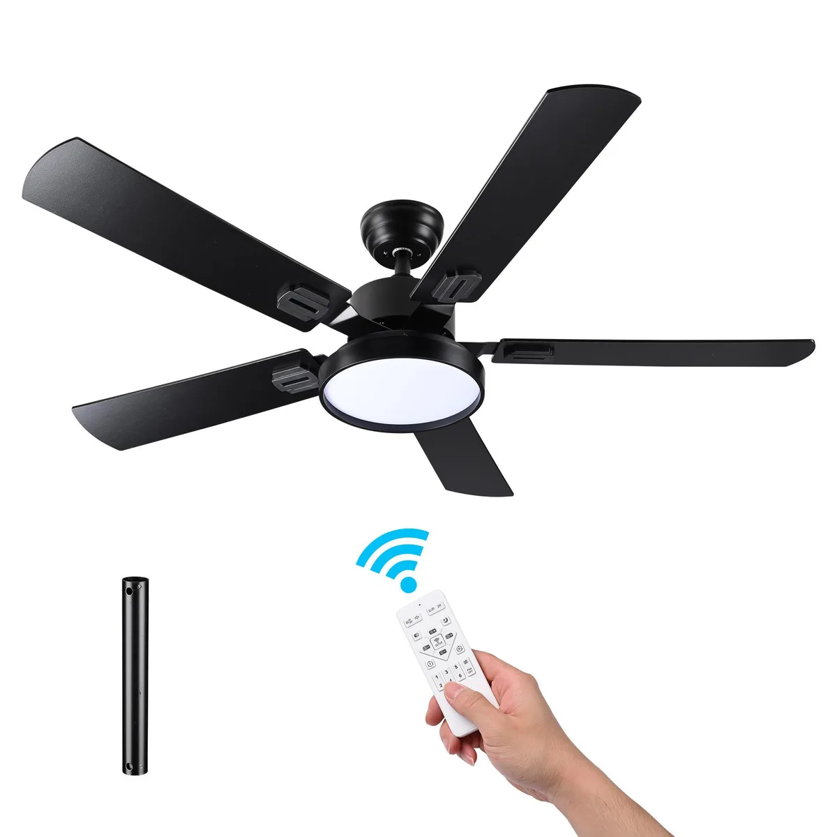 Yescom USA, Inc. Yescom USA, Inc. DELight 52" Ceiling Fan with Light 6 Speed 10-Level Dimming 3000K-6500K — product photo