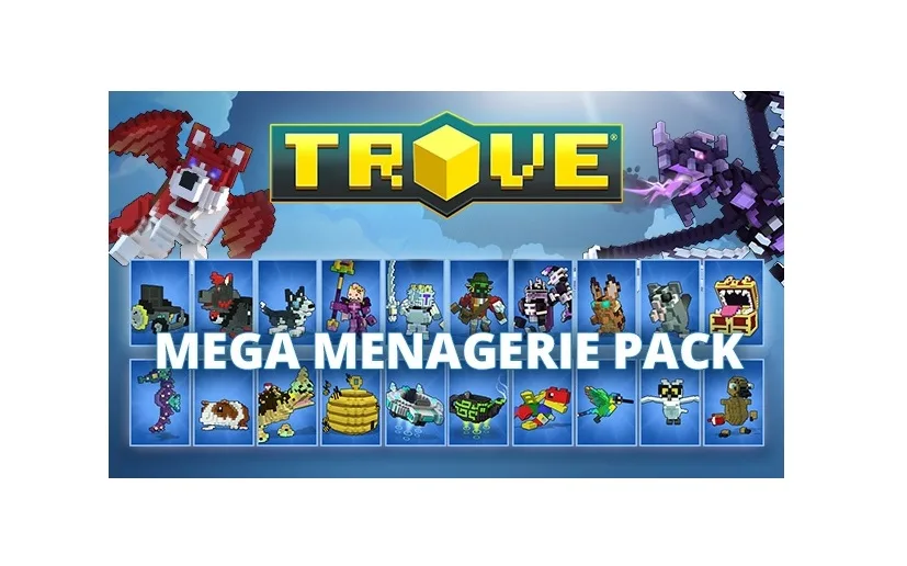 Gamigo Gamigo Trove Mega Menagerie Pack PC Glyph Online Game Code — product photo