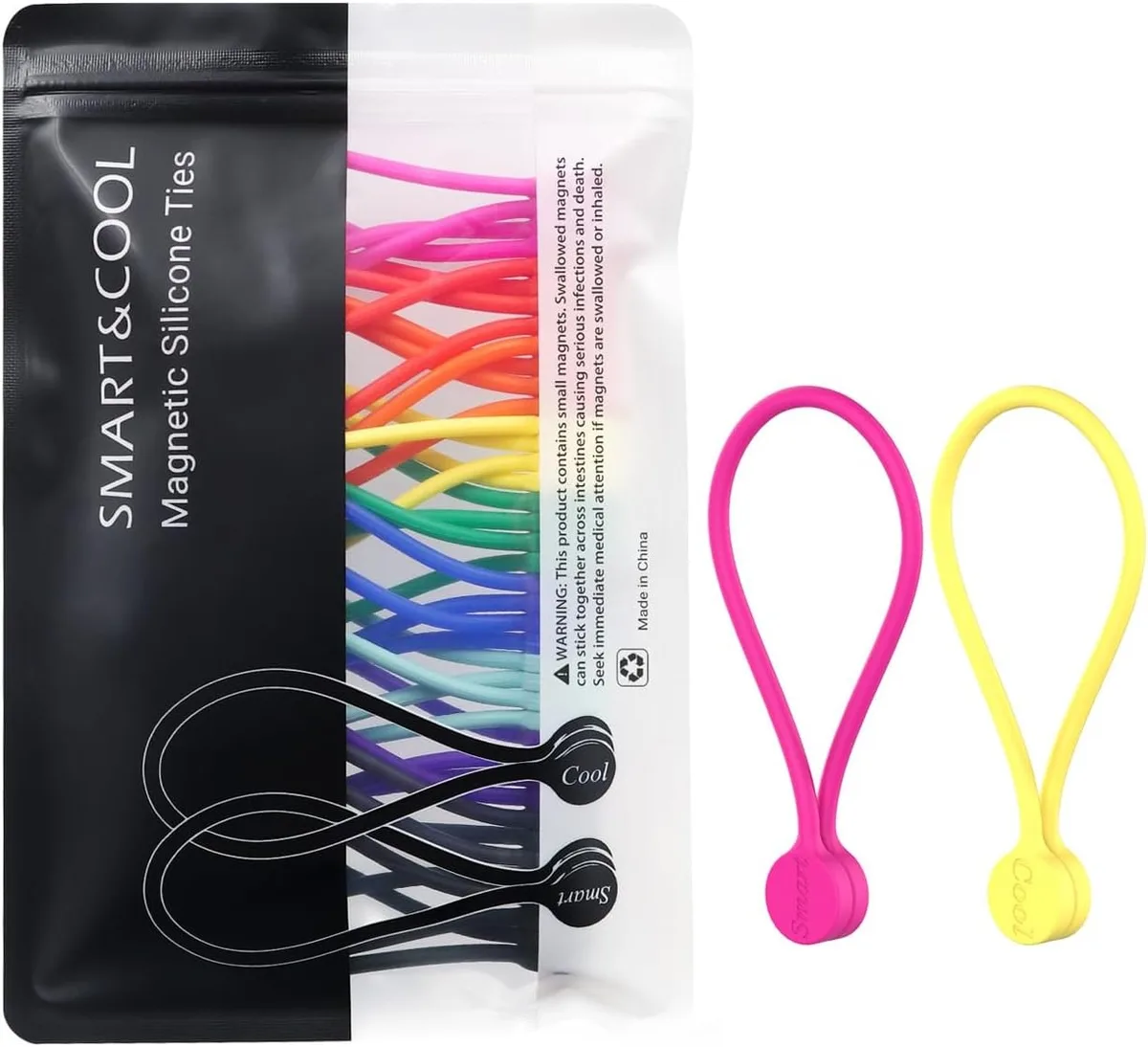 Ennovor Ennovor SMART&amp;COOL Magnetic Silicone Cable Ties 7.16 20-Pack — product photo