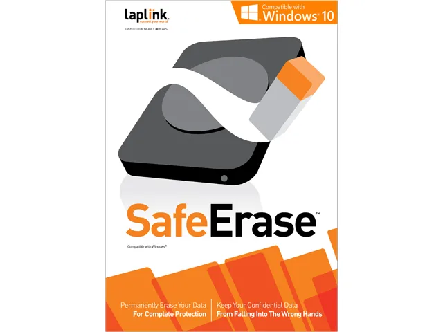 Laplink Software Inc Laplink Software Inc PAFGSFER0800P0RT-64b SafeErase 8 utility — product photo