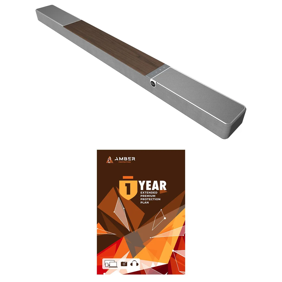 Klipsch Klipsch Flexus 300 5.1.2 Dolby Atmos Sound Bar Walnut Amber Protection Extension — product photo