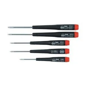 WIHA WIHA 26491 Precision Ball Hex Screwdriver Set Metric 5 pcs 1.3–3.0 mm 50–60 mm — product photo