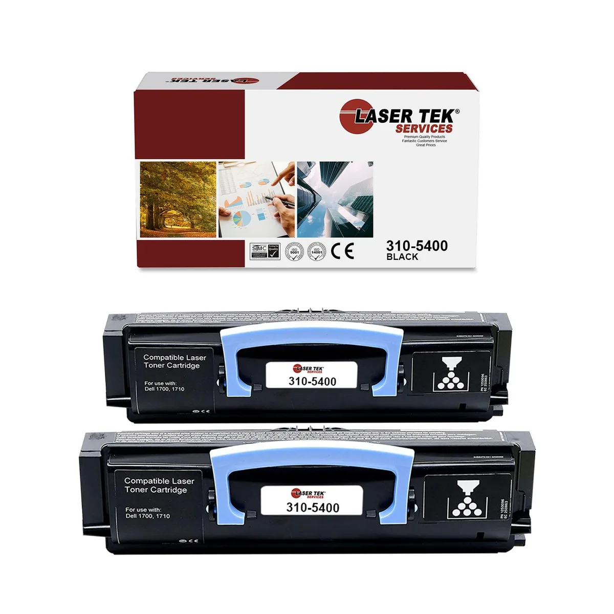 Laser Tek Services Laser Tek Services 310-5400 2 pack black toner cartridge 6000 pages — product photo