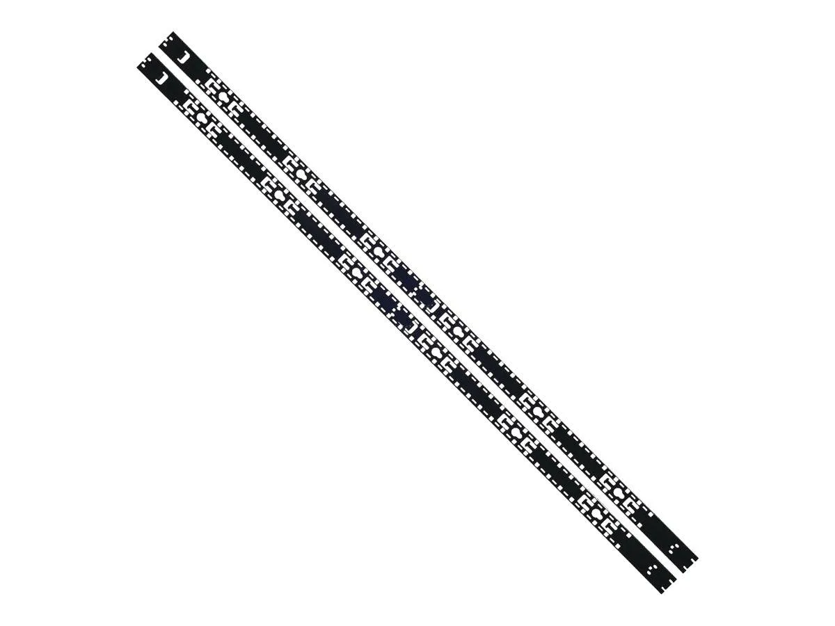 Single-width vertical equipment management bars for 48U rack