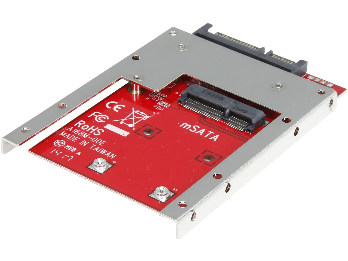 STARTECH STARTECH SAT32MSAT257 mSATA to 2.5in SATA ssd accessory — product photo