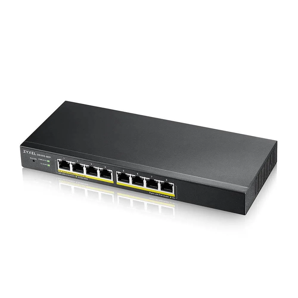 ZyXEL ZyXEL GS19158EP 8-port Gigabit PoE+ network switch 60W — product photo
