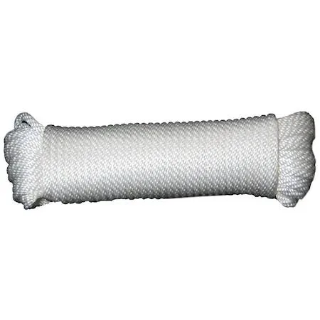 T.W. Evans Cordage Co. T.W. Evans Cordage Co. Solid Braid Nylon Rope 3/8 in x 50 ft 425 lbs — product photo