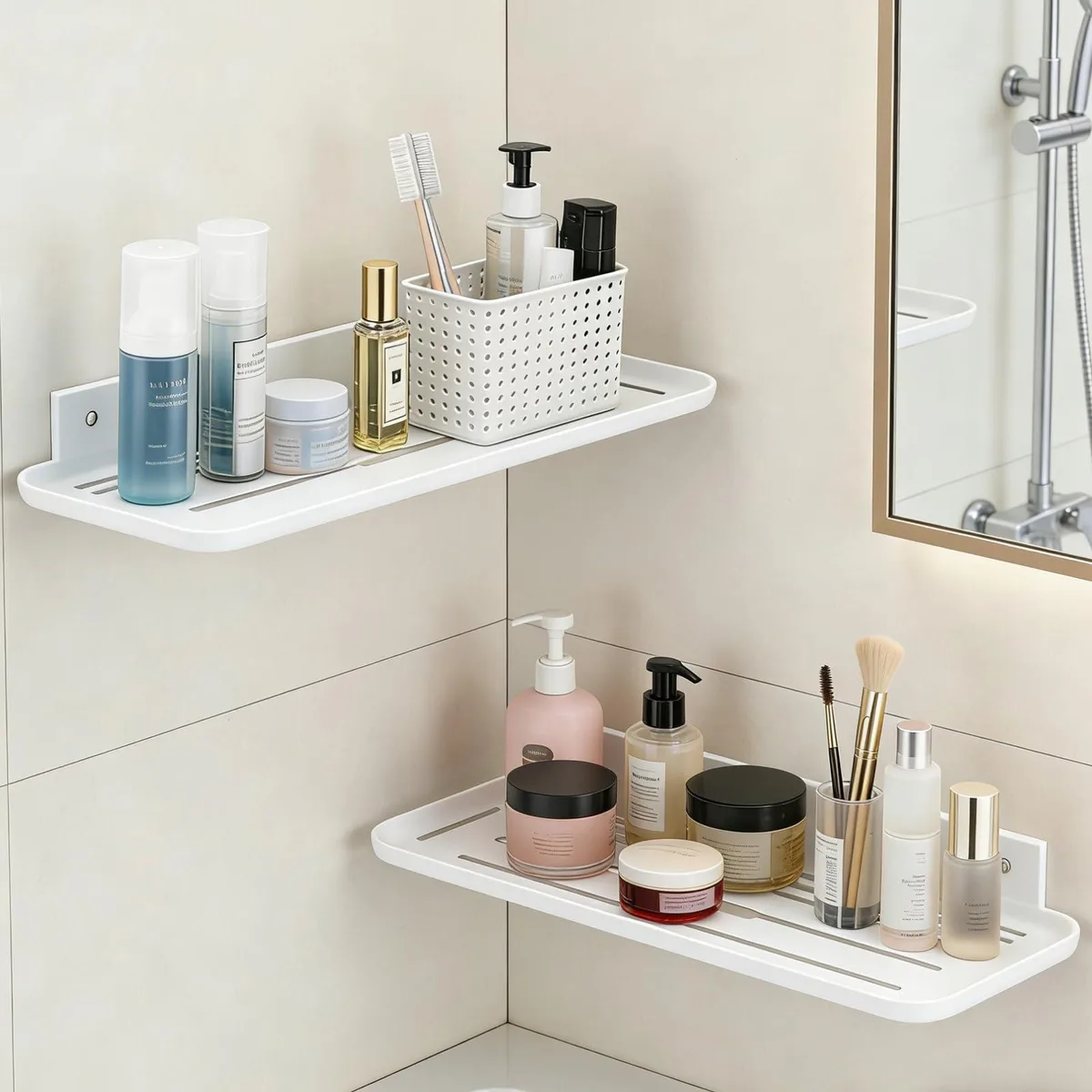  Laoyello ZWJC1 wood shelving 12.6" x 4.7" x 2.5" white — product photo