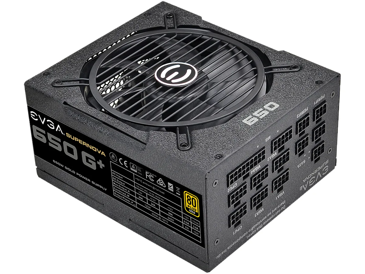EVGA EVGA SuperNOVA 650 G+ 120-GP-0650-X1 power supply — product photo