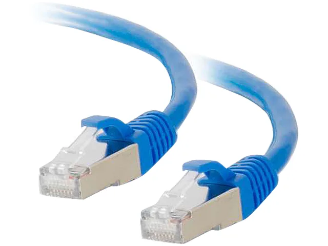 Cables To Go Cables To Go 00806 Cat6 Shielded Snagless Network Ethernet Cable Blue 30 ft 9.14 m — ภาพสินค้า