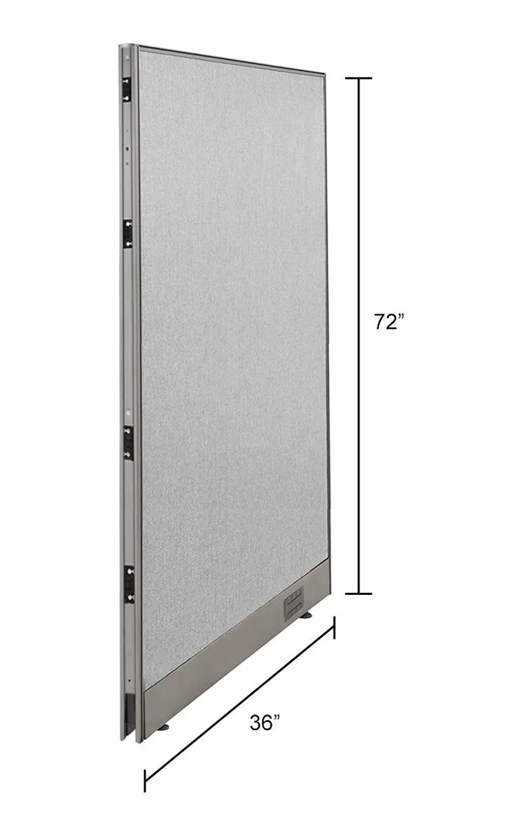GOF GOF Single Panel Office Partition 36"W x 72"H Fabric — product photo