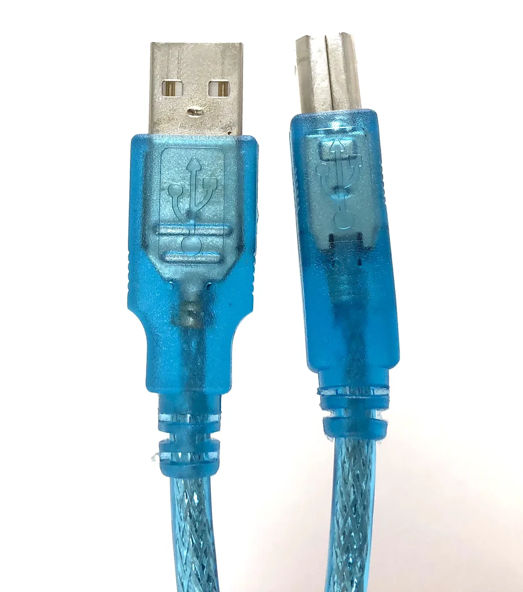 Micro Connectors Micro Connectors USB 2.0 Type A to Type B cable blue 6 ft — product photo