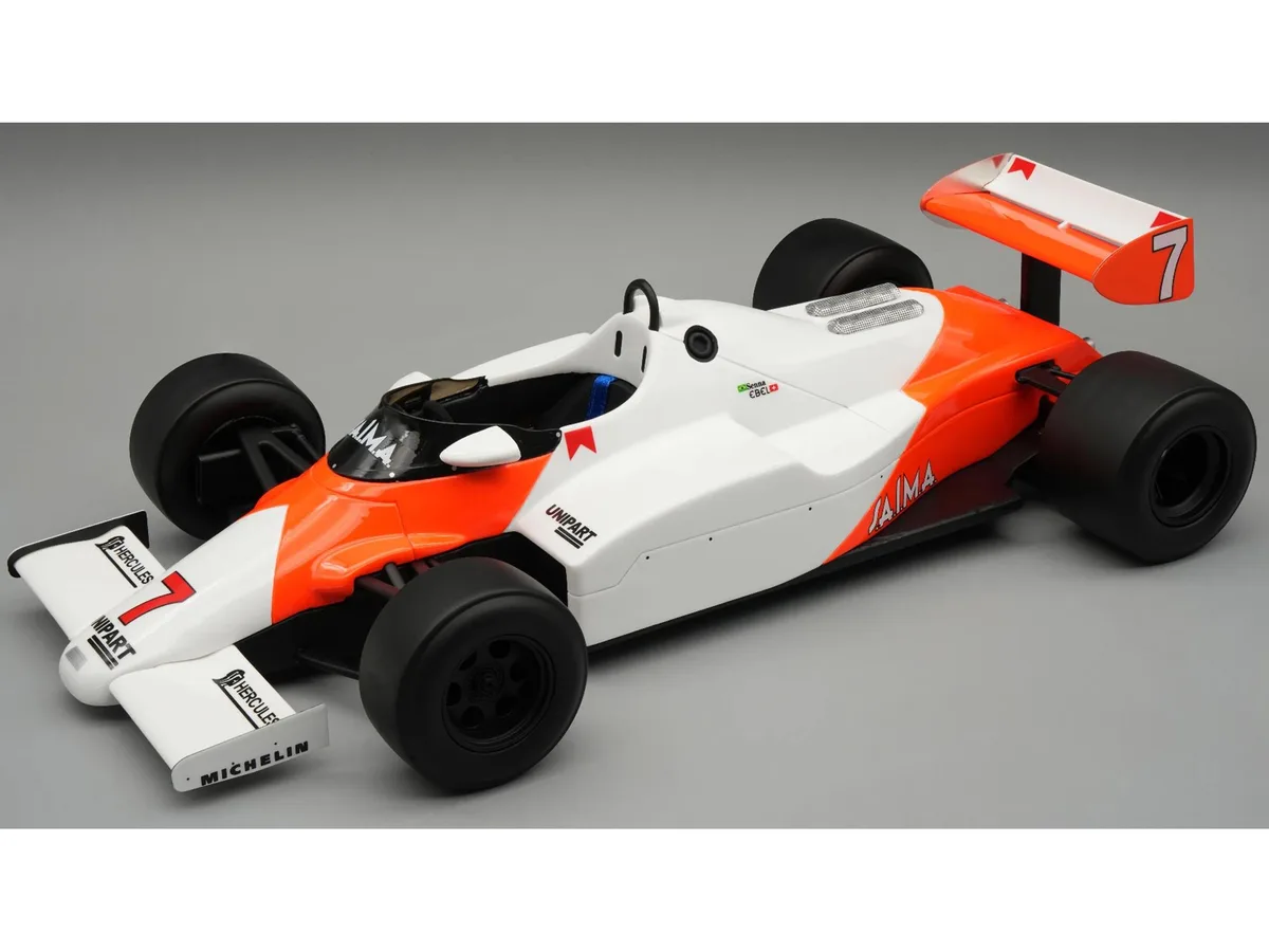 Tecnomodel Tecnomodel McLaren MP4/1C #7 Senna 1983 British GP Test Drive 1/18 Mythos Limited 40 pcs — product photo