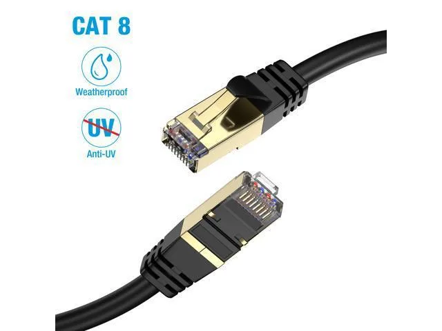 WISDUM WISDUM Cat8 80 ft 26AWG 40Gbps 2000MHz network ethernet cable — product photo