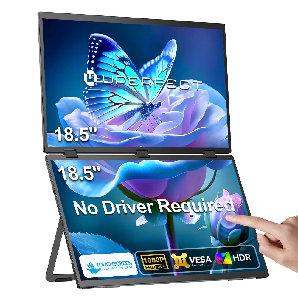 Uperfect Uperfect Delta 18.5" Dual Portable Monitor 100Hz IPS Touchscreen — product photo