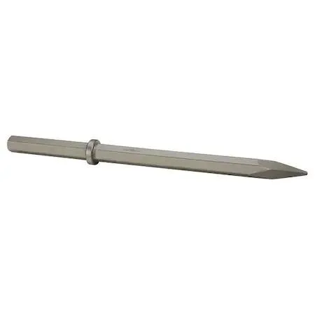 Westward moil point chisel, hex shank, steel finish