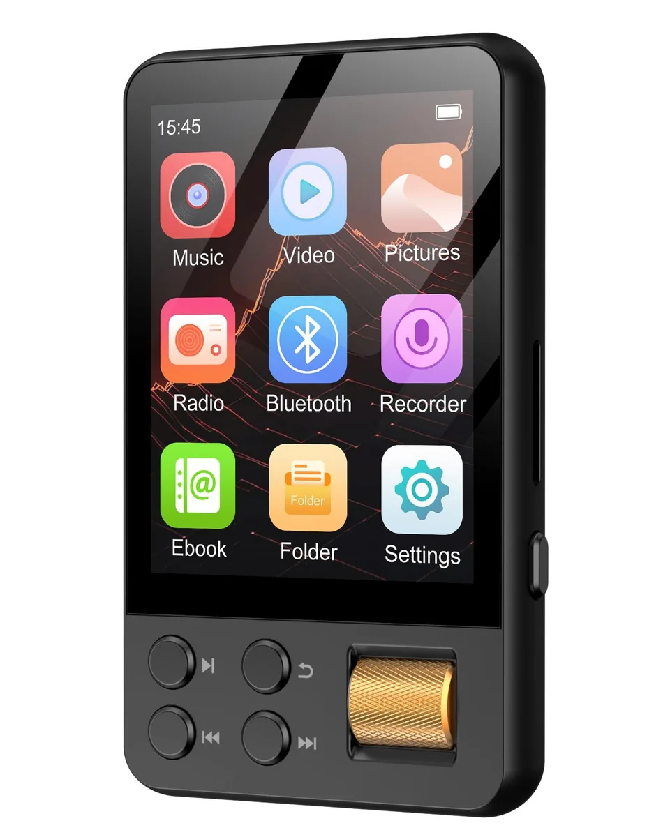  AGXOV 64GB MP3 Player Bluetooth 5.3 2.4' — product photo