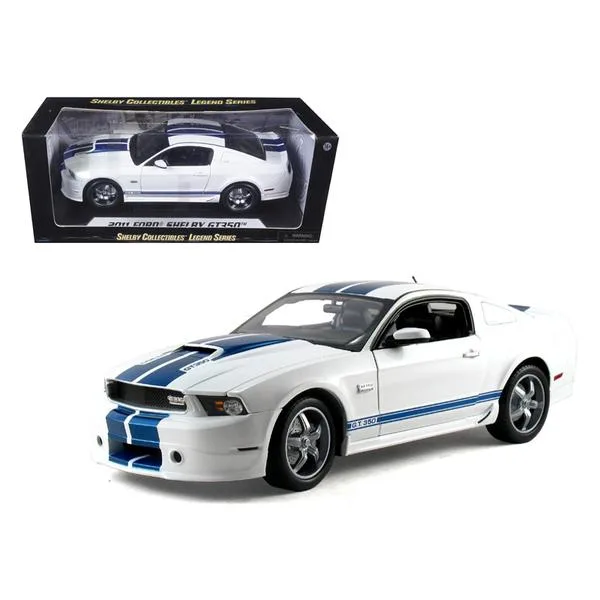 Shelby Collectibles Shelby Collectibles 2011 Ford Shelby Mustang GT350 White 1/18 Diecast Vehicle — product photo