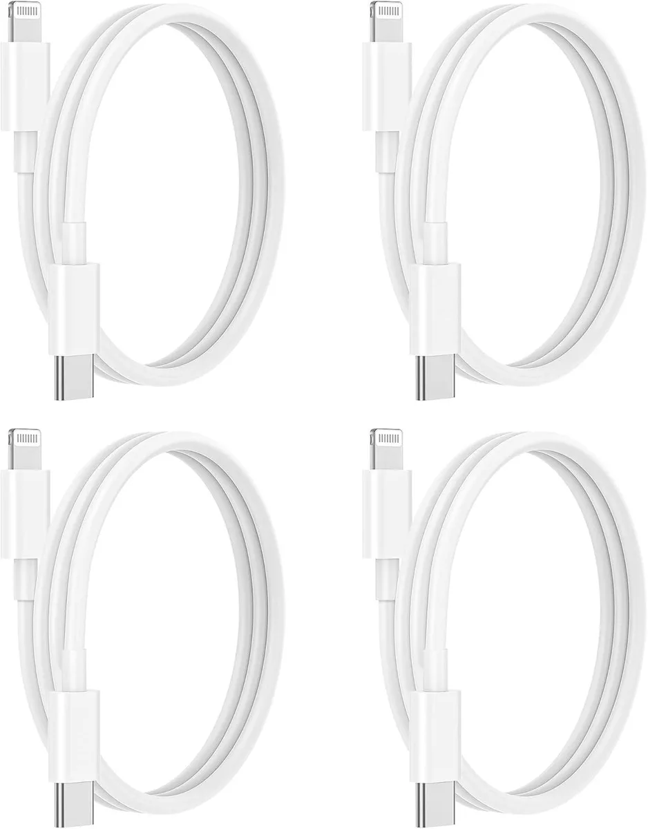 MCHOSE MCHOSE USB-C to Lightning Cable 4-pack 3ft MFi Certified — product photo