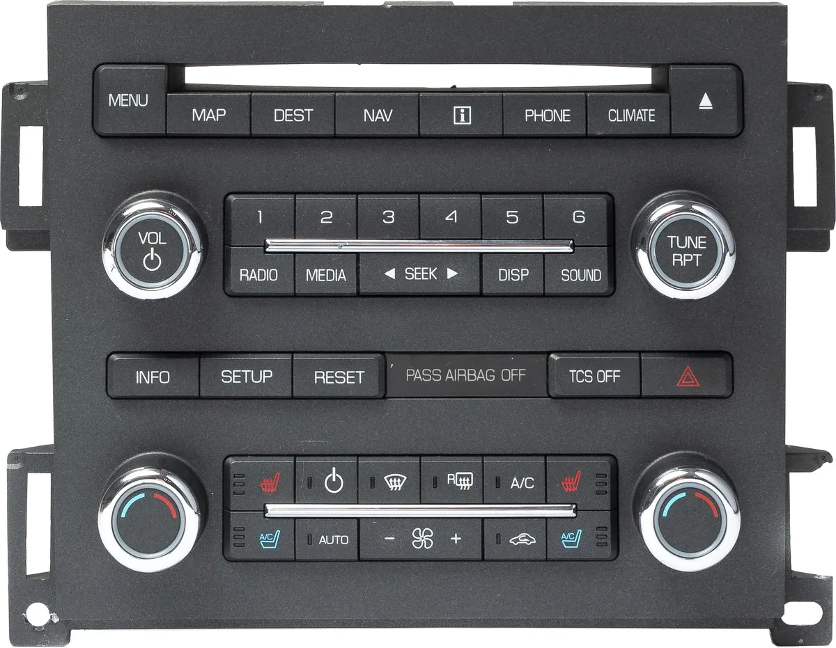 1 Factory Radio 1 Factory Radio BA5T-18A802-AD Multimedia Climate Control Panel receiver — product photo