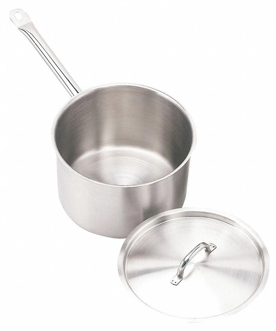 Crestware Crestware SSPAN3WC Sauce Pan with Cover 3.5 qt — product photo