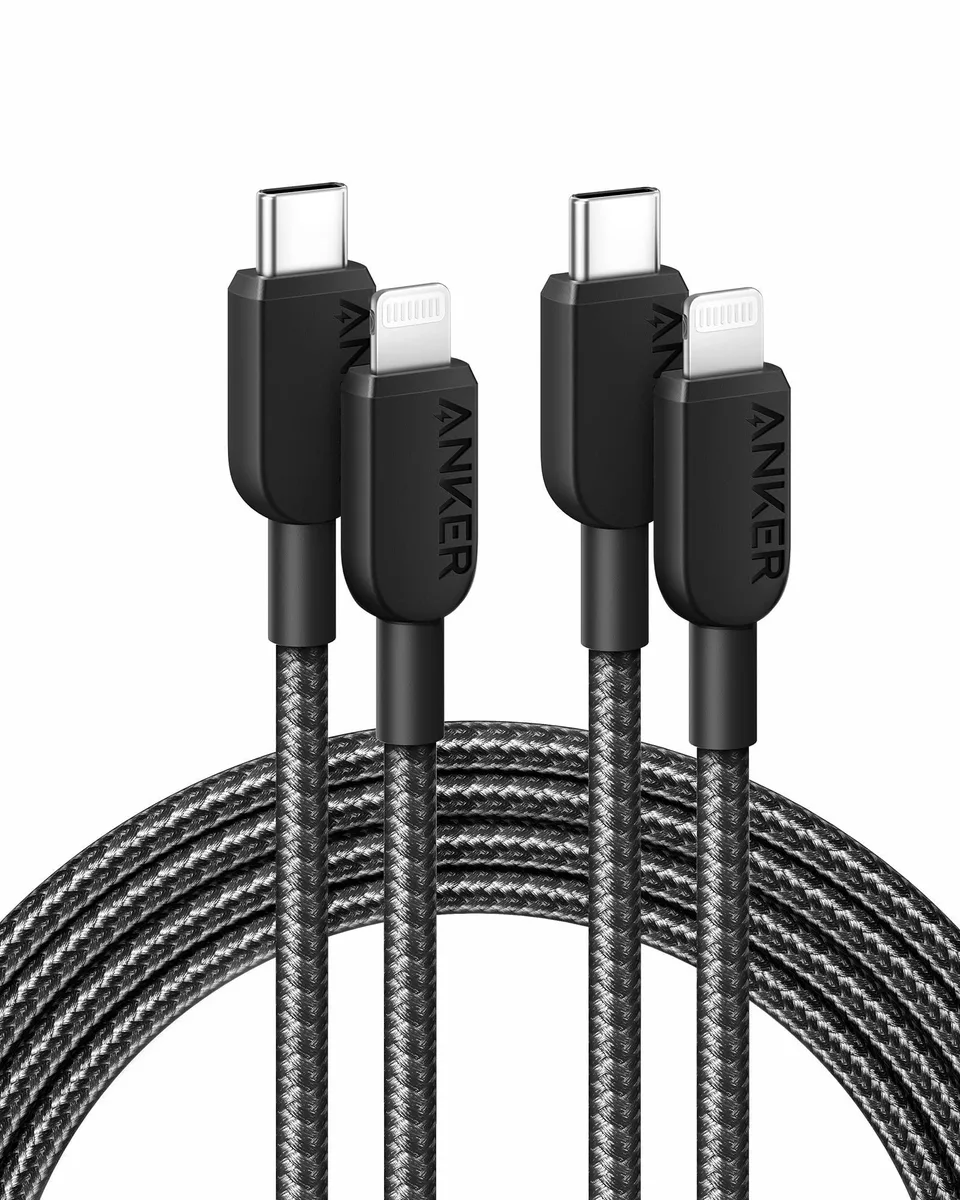 No Sew No Sew USB-C to Lightning Cable 6 ft 2-Pack Black — product photo