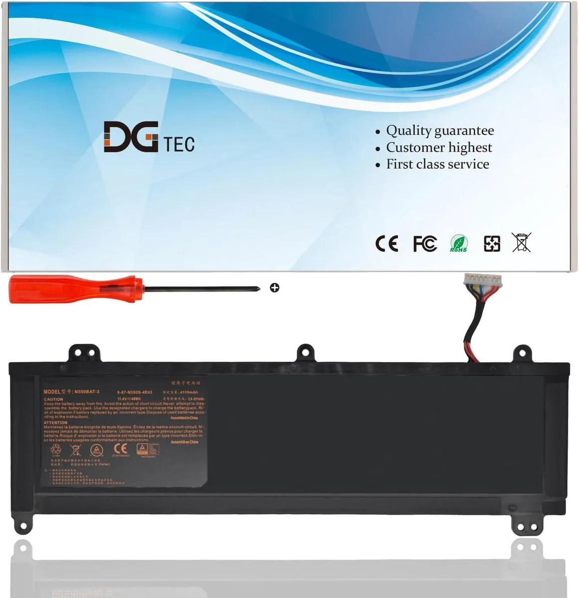 NShi NShi N550BAT-3 laptop battery 11.4V 48Wh — product photo