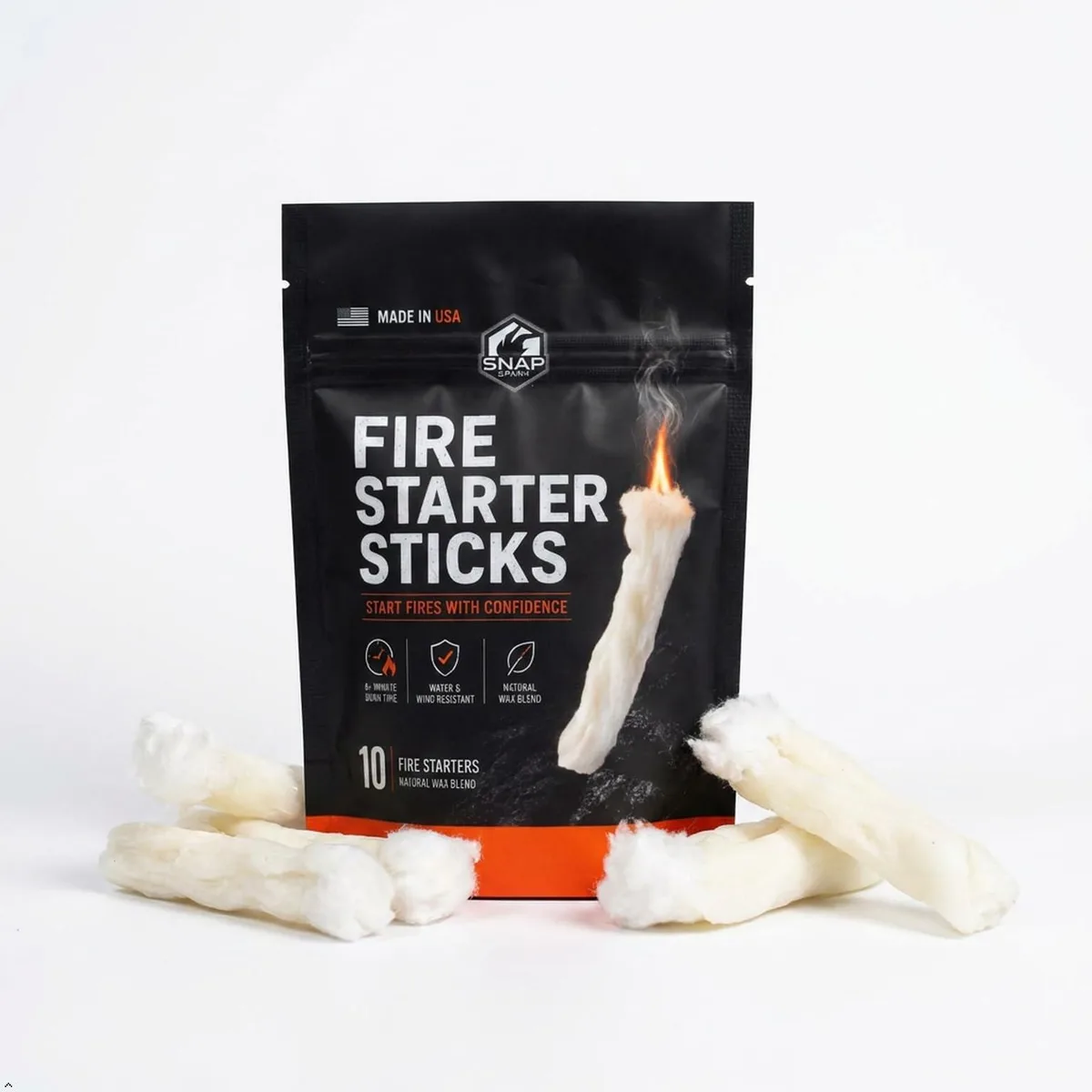  Snap Spark Fire Starter Sticks 10 Pack 3.5in — product photo