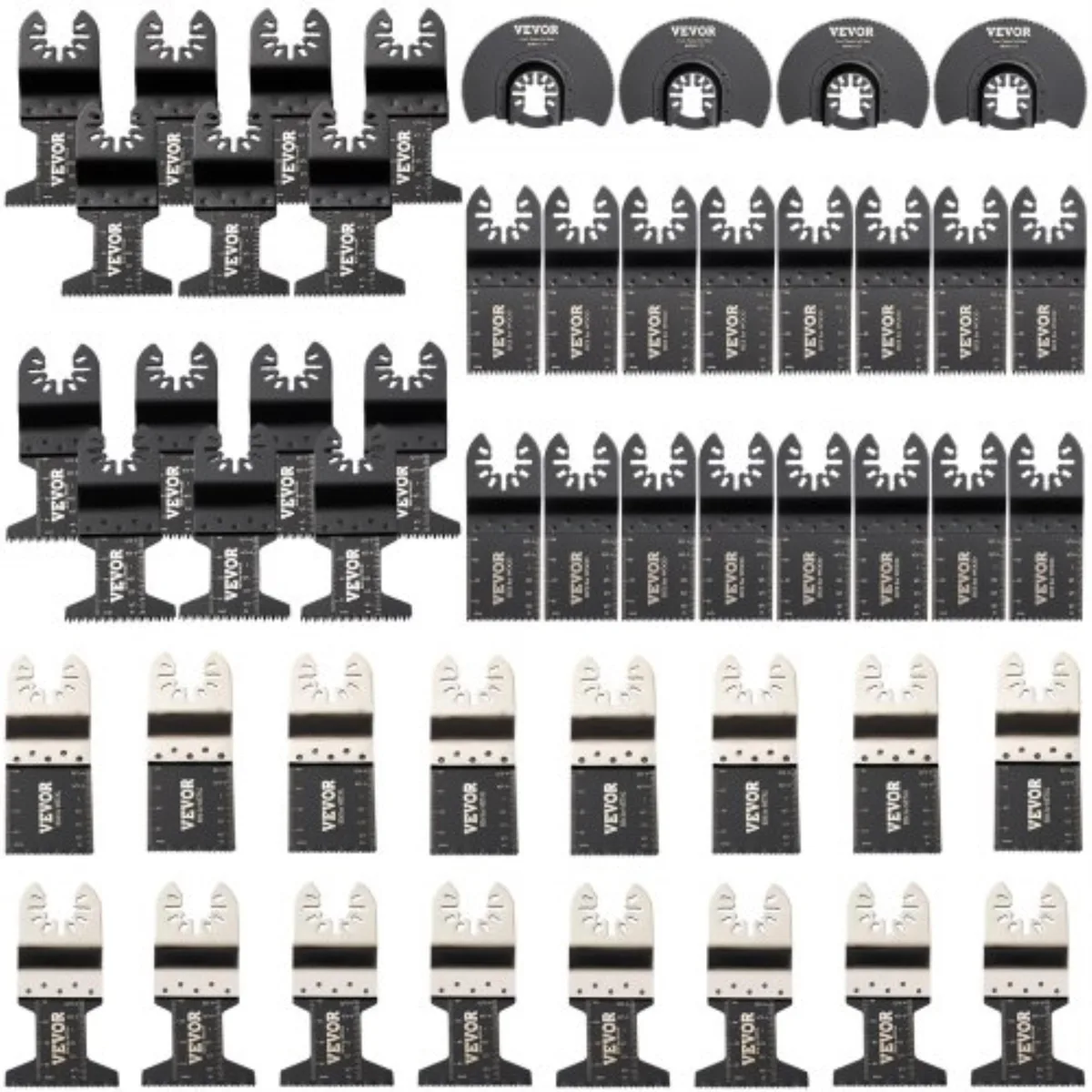 VEVOR VEVOR 50 PCS Oscillating Saw Blades Kit HCS Stainless Steel — product photo