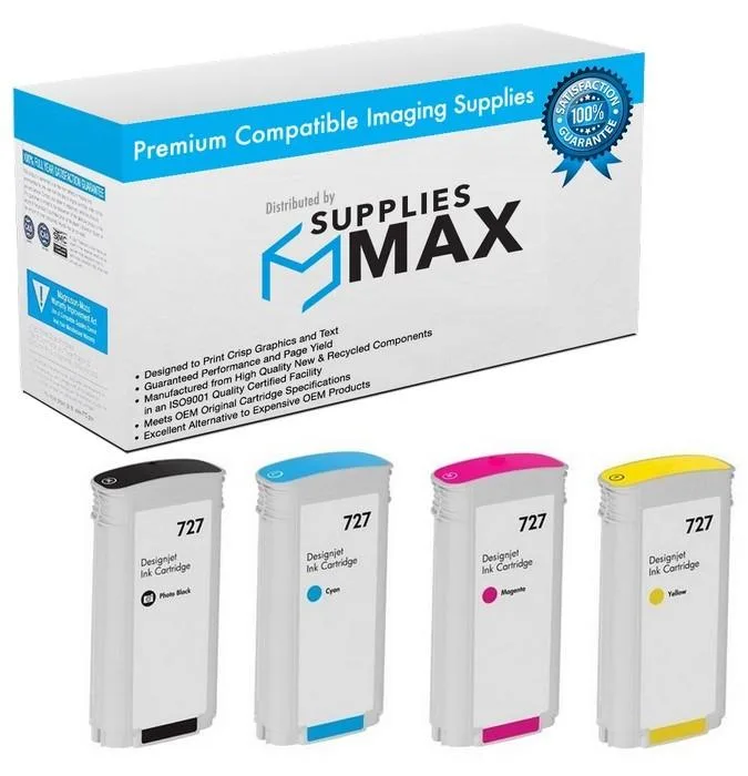 SuppliesMax SuppliesMax HP B3P2MP Remanufactured Inkjet Combo Pack 130ML — product photo