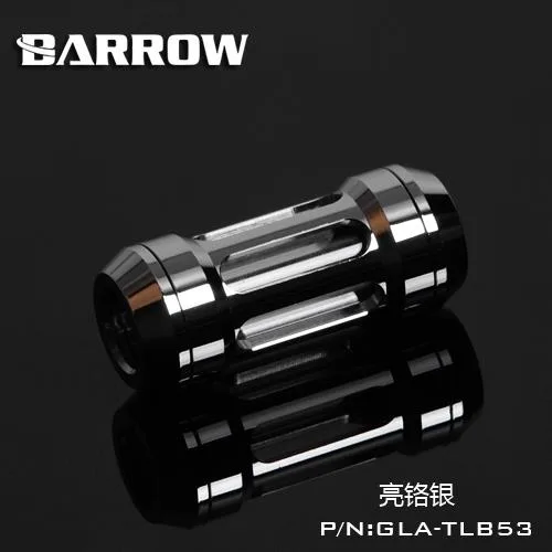 Barrow Mods Barrow Mods G1/4 In-Line Brass Quartz Glass Filter Silver 53mm 23mm 120 150 mesh diy cooling — product photo