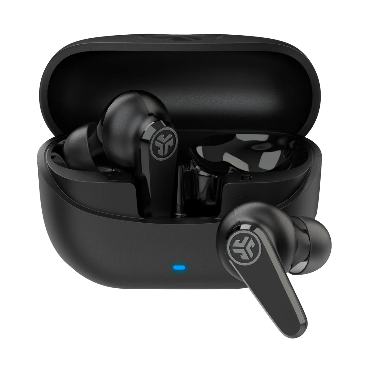  JLab Go Pods ANC True Wireless Earbuds Black 7.5h 26h IP55 Bluetooth 5.3 — product photo