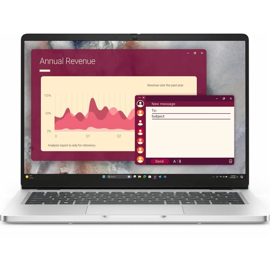 DELL DELL 3FKN9 Pro 14 PC14250 laptop Intel Core Ultra 5 235U 16GB 512GB 14.0" FHD+ — product photo